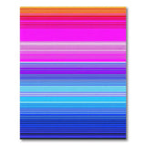 Vibrant Rainbow Horizontal Stripe Multi-color and Patterns Area Rug