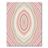 Pink Agate Wave Abstract Area Rug