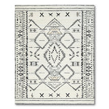 Black and White Heritage Tribal Black White Heritage Tribal Geometric Rug