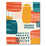 Bold Abstract Multi-Color Area Rug