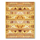 Heritage Tribal Yellow Heritage Tribal Geometric Area Rug