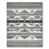 Black and White Bold Black White Southwestern Geometric Rug