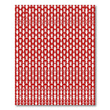 Bold Red Tribal Silhouette Area Rug