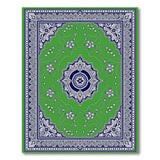 Lush Green Traditional Persian Medallion Rug
