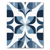 Geometric Modern Blue Geometric Modern Area Rug