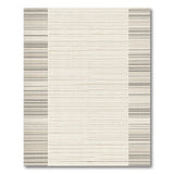 Beige Neutral Vertical Striped Area Rug