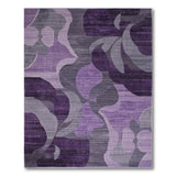Geometric Modern Purple Purple Grey Abstract Geometric Area Rug