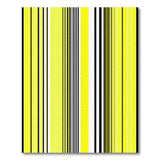 Bold Yellow Black Striped Area Rug