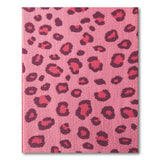 Boho Chic Hot Pink Leopard Print Shag Area Rug