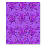 Purple Whimsical Cartoon Critter Area Rug