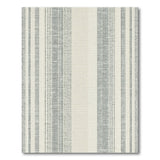 Grey Striped Textured Woven Area Rug
