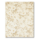 Floral Vintage Vintage Cream Peony Floral Area Rug
