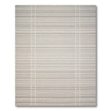Beige Grey Horizontal Stripe Woven Rug
