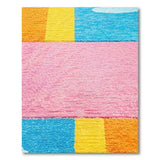 Vibrant Multi-Color Geometric Block Shag Rug