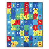 Kids Alphabet Puzzle Area Rug