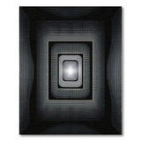 Black White Optical Illusion Geometric Rug