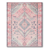 Pink Pink Grey Heritage Tribal Area Rug