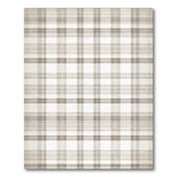 ODIKA Washable Plaid Area Rug, Low Pile Non-Slip Neutral Farmhouse Carpet