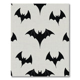 Black Bat Silhouette Area Rug