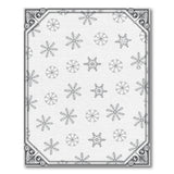 Black and White Ornate Snowflake Black White Area Rug