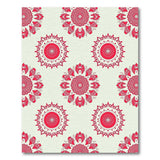 Red Mandala Floral Area Rug