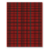 Red Bold Red Black Plaid Geometric Area Rug
