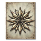 Vintage Distressed Grey Starburst Area Rug