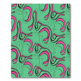 Multi-color and Patterns Vibrant Wavy Abstract Area Rug