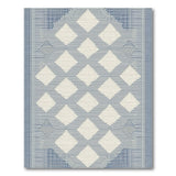 Blue and Teal Geometric Modern Blue Diamond Geometric Area Rug