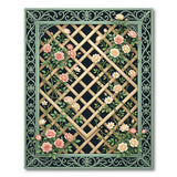 Vintage Rose Trellis Area Rug