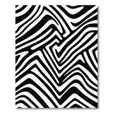 Bold Zebra Stripe Black White Black and White Area Rug