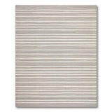 Grey Geometric Modern Grey Striped Woven Area Rug