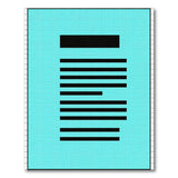Blue and Teal Teal Blue Geometric Stripe Area Rug