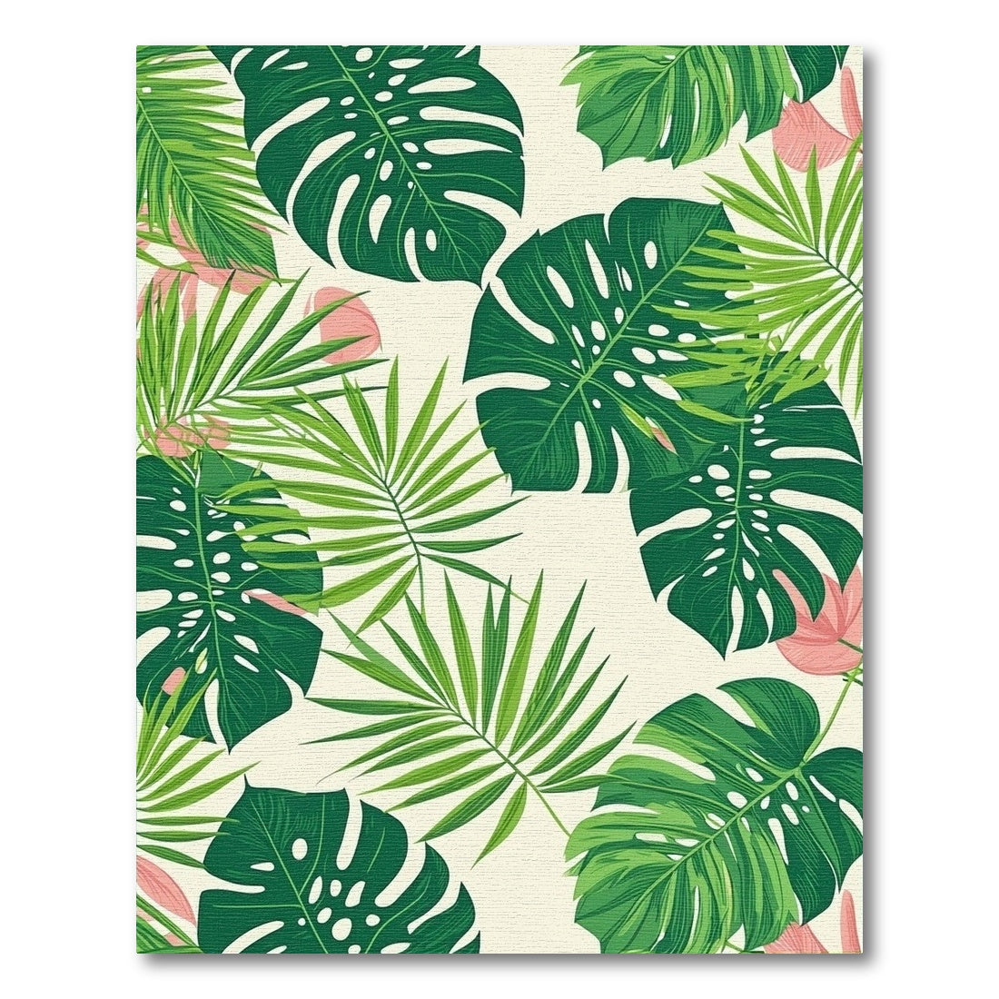 ODIKA Washable Tropical Leaf Rug