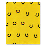 Cheerful Yellow Smiley Faces Area Rug