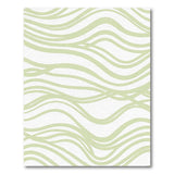 Sage Green Wavy Abstract Area Rug