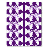 Purple Geometric Triangle Area Rug