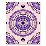 Purple Mandala Boho Chic Area Rug