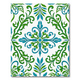 Teal and Green Ornate Persian Floral Rug