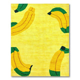 Cheerful Banana Bunch Yellow Area Rug