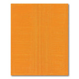 Vibrant Orange Woven Geometric Area Rug