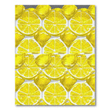 Sunny Lemon Slices Fruit Pattern Area Rug