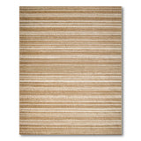 Rustic Farmhouse Beige Tan Striped Woven Area Rug