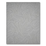 Grey Abstract Contour Wave Area Rug
