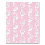 Pink Swirling Abstract Area Rug