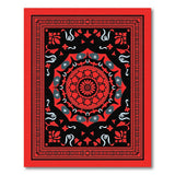 Red Traditional Persian Mandala Area Rug