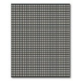 Black and White Black White Checkered Grid Area Rug