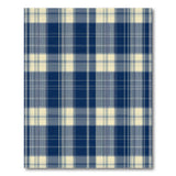 Navy and Ivory Buffalo Check Area Rug