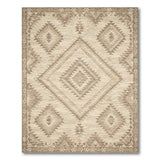 Beige Southwestern Diamond Area Rug