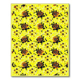 Vivid Yellow Sunflower Floral Area Rug